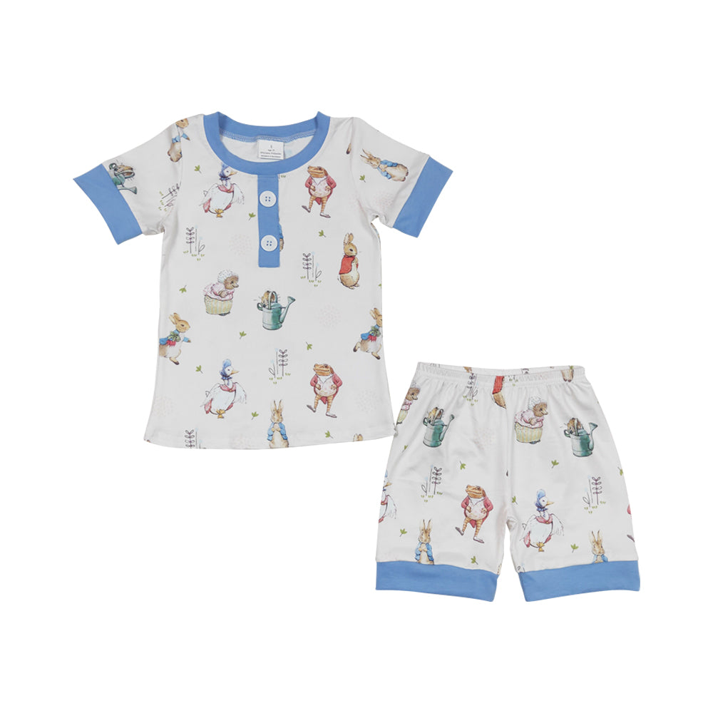 Baby Boys Easter Rabbit Shorts Sets Pajamas