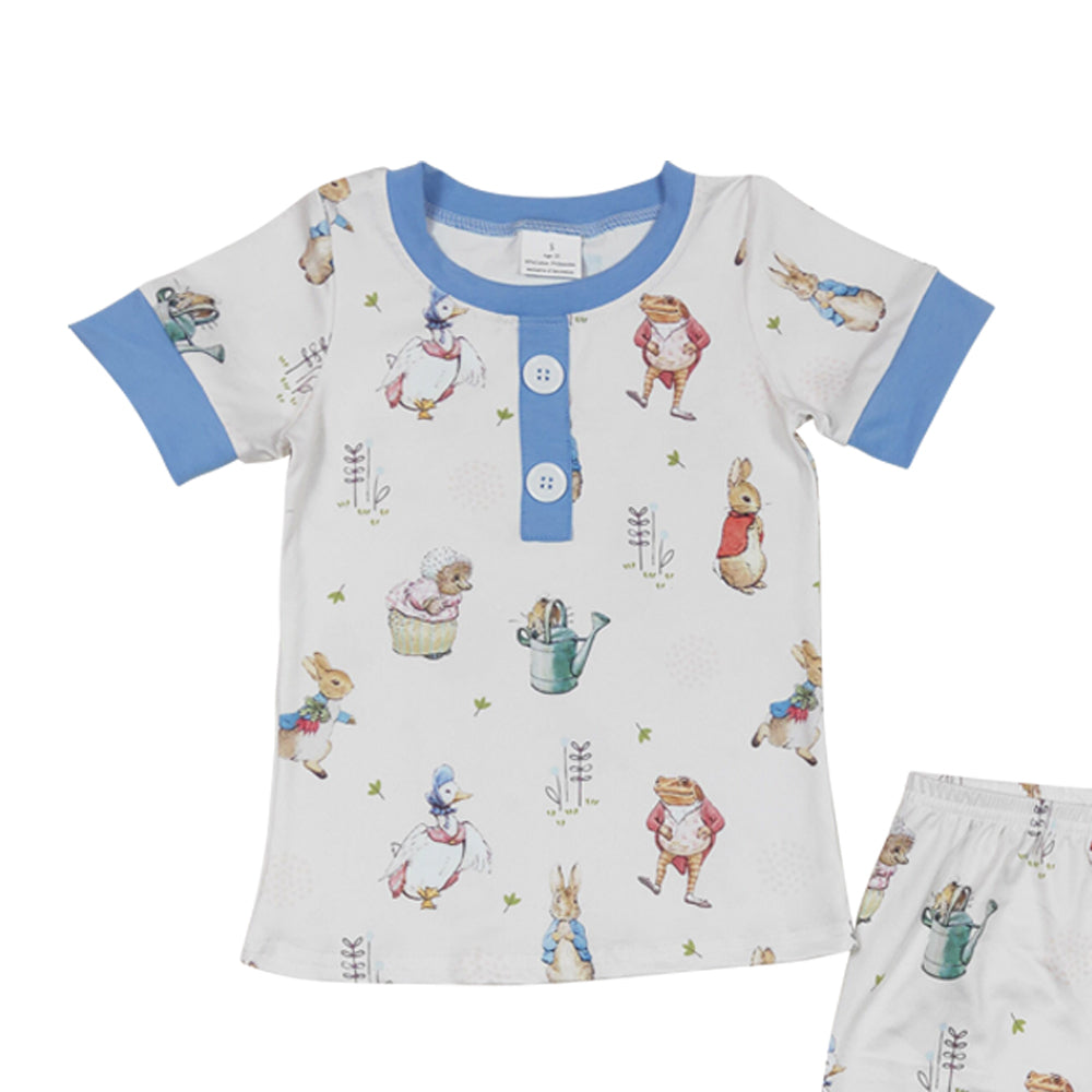 Baby Boys Easter Rabbit Shorts Sets Pajamas