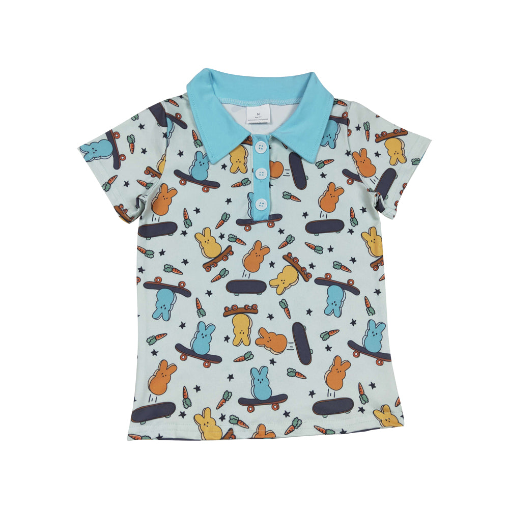 Baby Boys Easter Bunny Short Sleeve Tee Shirts Tops