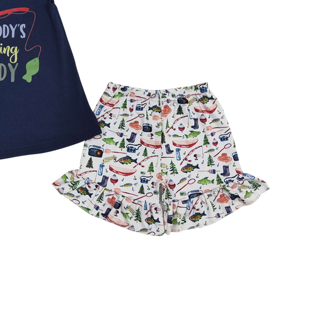 Baby Girls Summer Fishing Shorts Sets