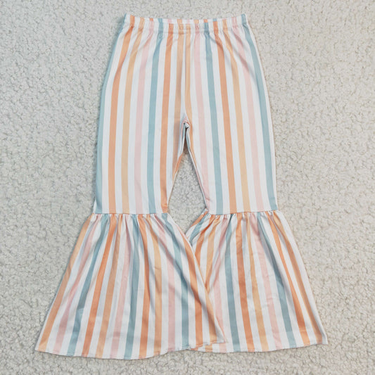 Baby Girls Western Stripes Bell Bottom Pants 8