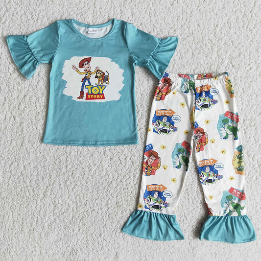 Girls toy ruffle pants sets