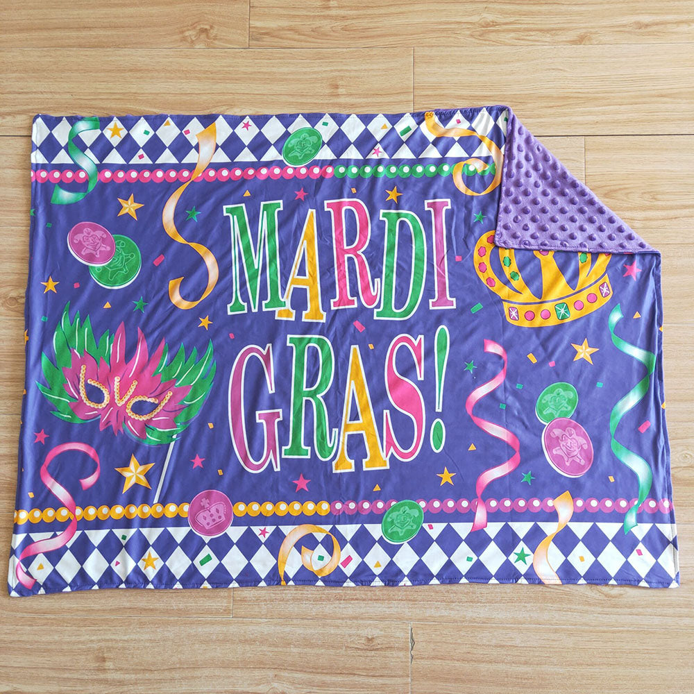 Mardi Gras blankets 2