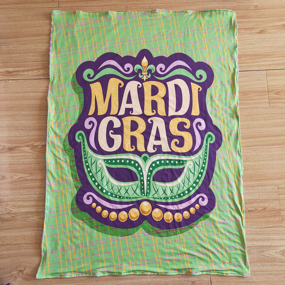 Mardi Gras blankets 1