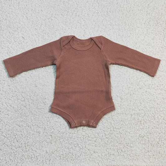 Baby Girls Long Sleeve Pink Cotton Rompers