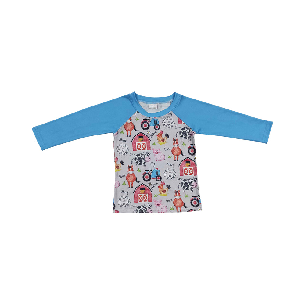 Baby Boys Farm Long Sleeve T-Shirts Tops