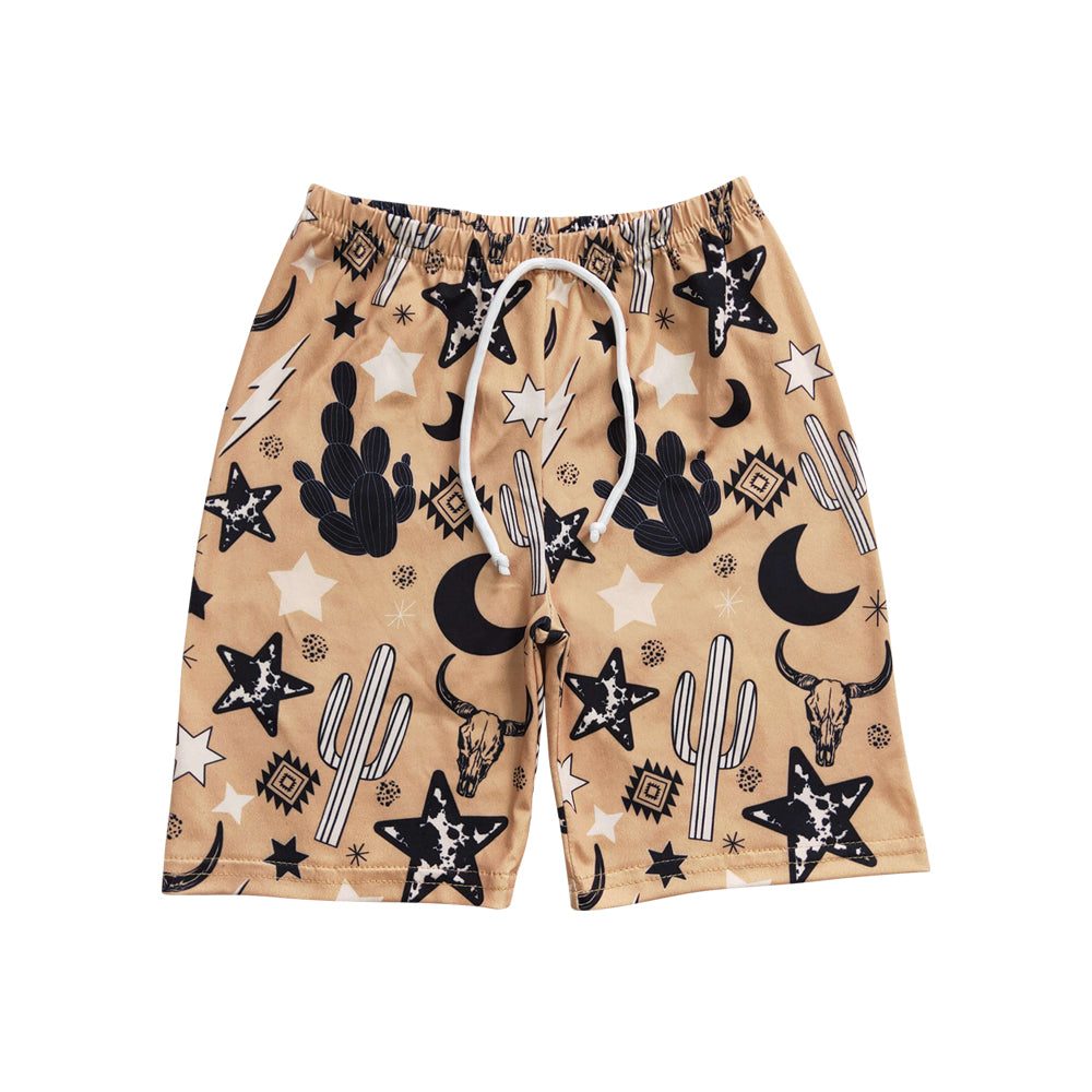 Baby Boys Cow Star Western Trunks Swimsuits