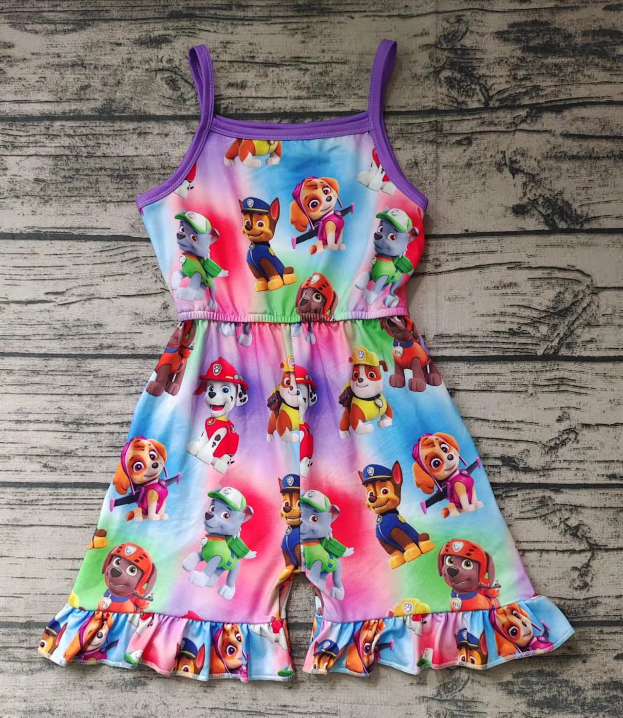 Baby girls cartoon dogs Jumpsuits