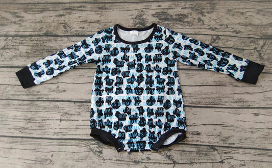 Baby mama's boy long sleeve rompers