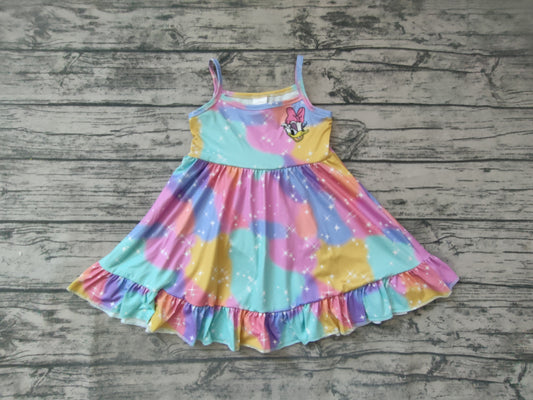 Baby girls tie dye duck twirl dresses