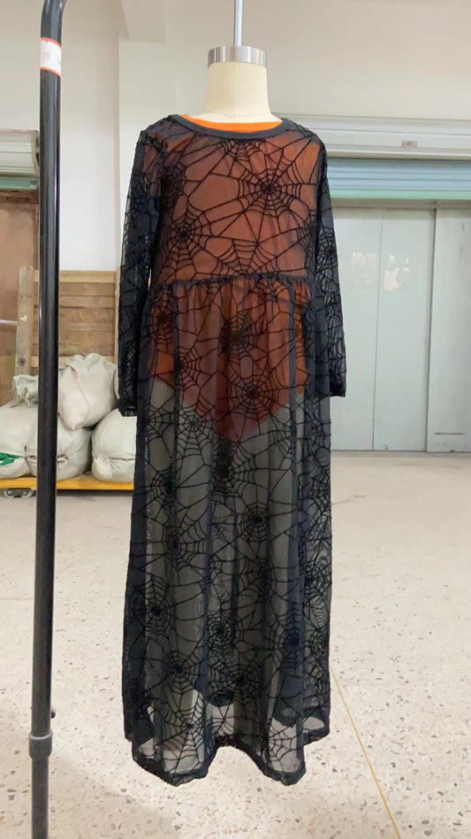 Baby girls Halloween orange color 3pcs sets