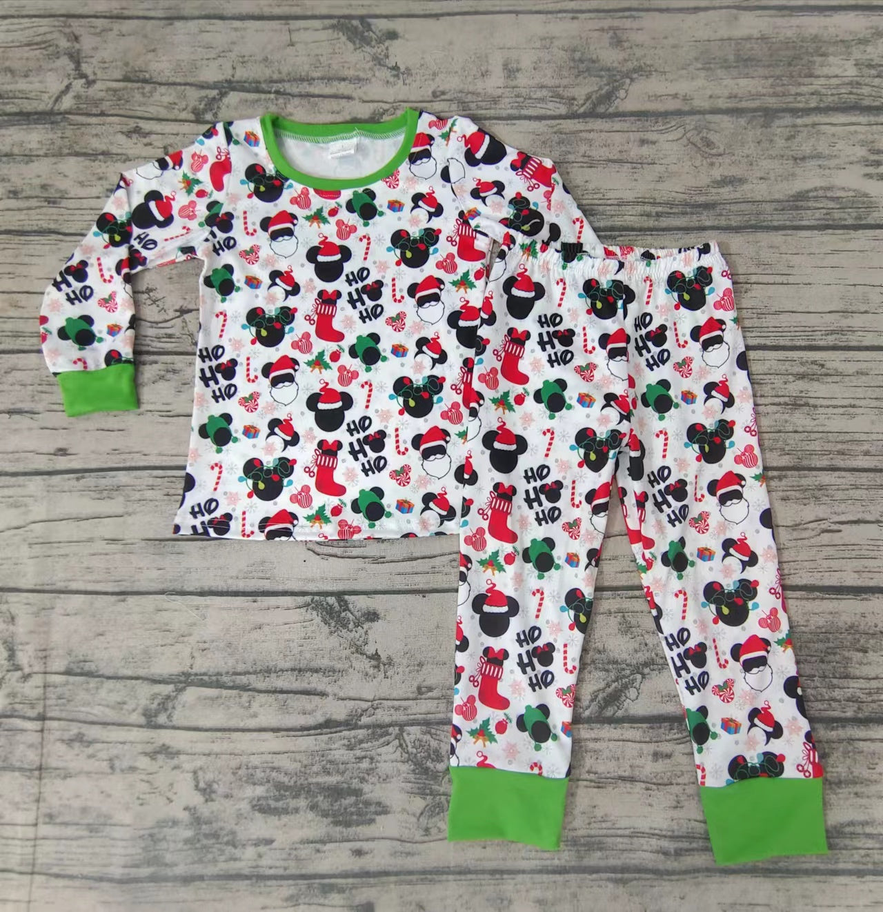 Christmas baby boys cartoon holiday pajamas