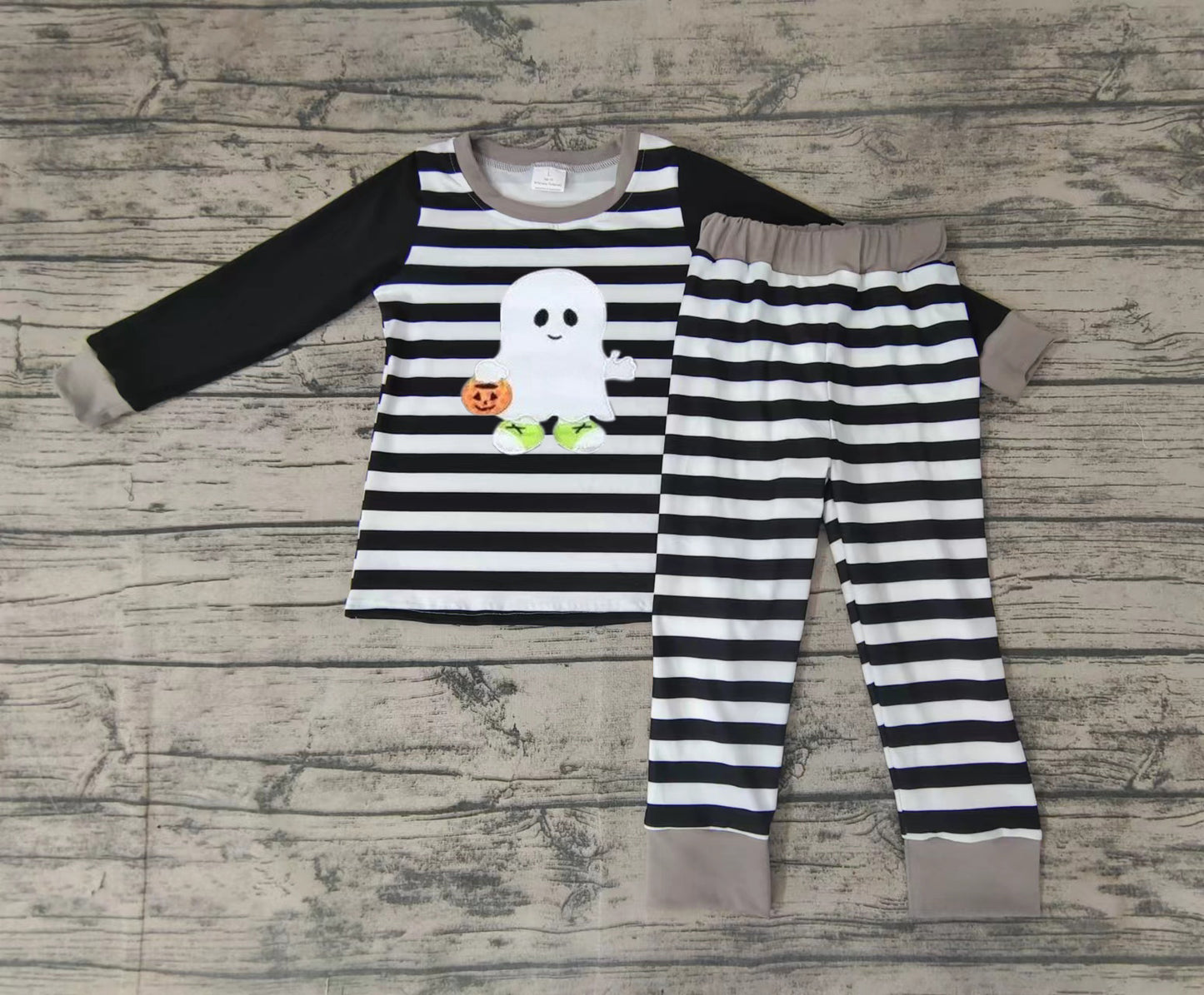 Baby boys ghost stripe pajamas pants clothes sets
