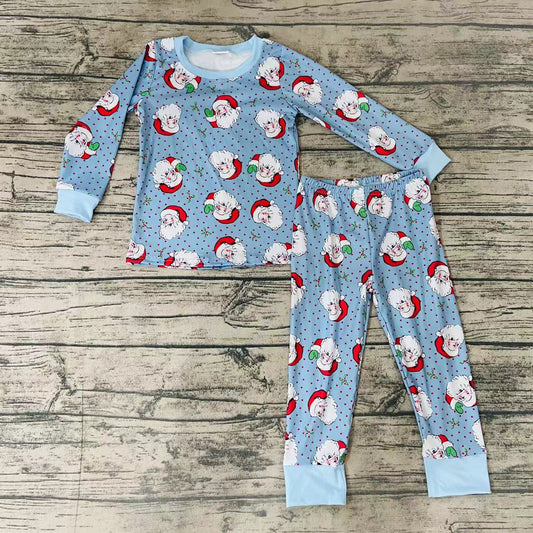 Baby boys santa Christmas pajamas pants clothes sets