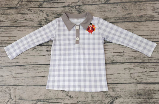 Baby kids Long sleeve turkey shirts