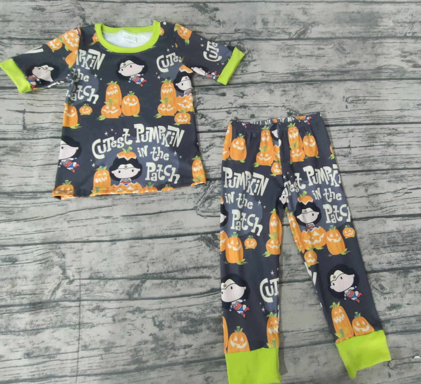 baby boys pumpkin pajamas legging sets