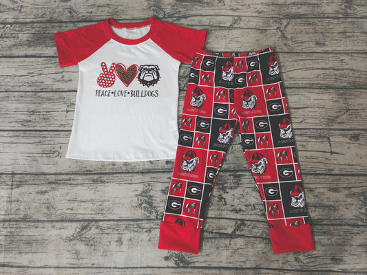 Baby boys football team red pants sets