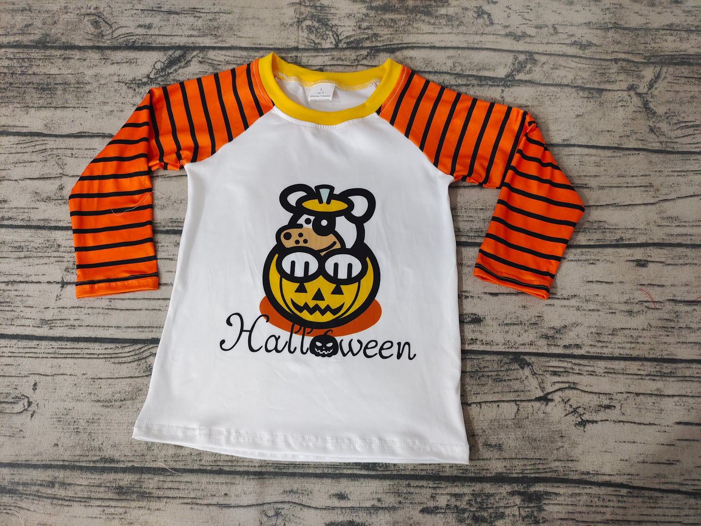 Baby boys Halloween pumpkin shirts