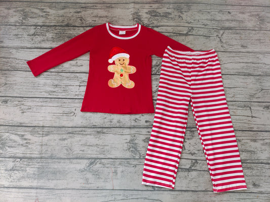 Baby boys Christmas gingerbread red pants sets