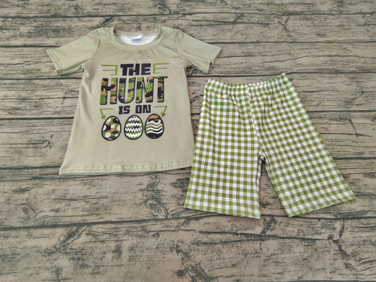Baby Boys Easter hunting eggs shorts sets