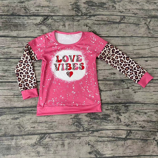 Baby Girls Love Vibes Long Sleeve shirts tops