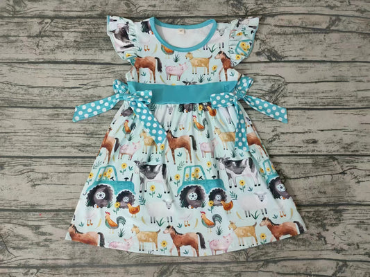 Baby Girls Summer Farm Knee Length Dresses