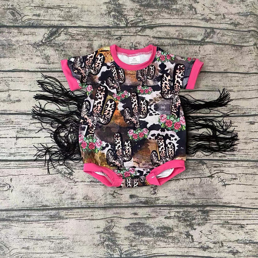 Baby Girls Tassel Cactus Rompers
