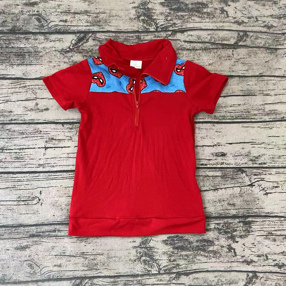 Baby Boys Cartoon Red Summer Pullovers Tops