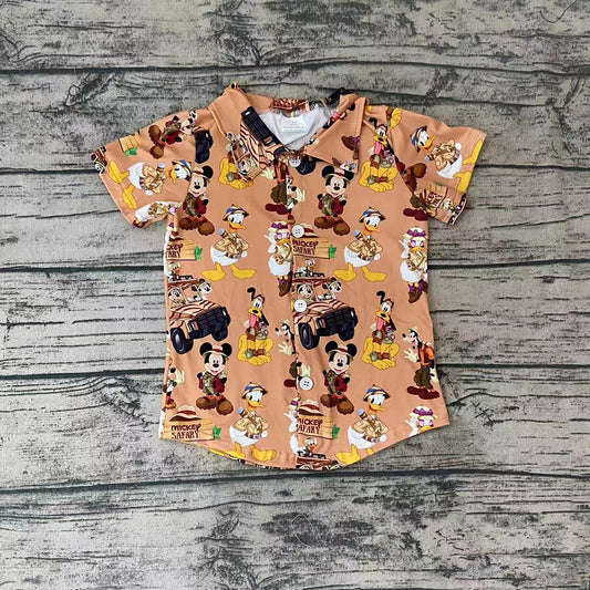Baby Girls Cartoon Buttons Shirts Tops