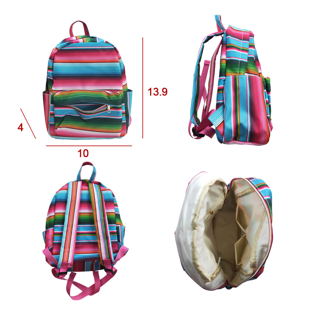 Baby Kids Children Western Serape Stripe Back Bags