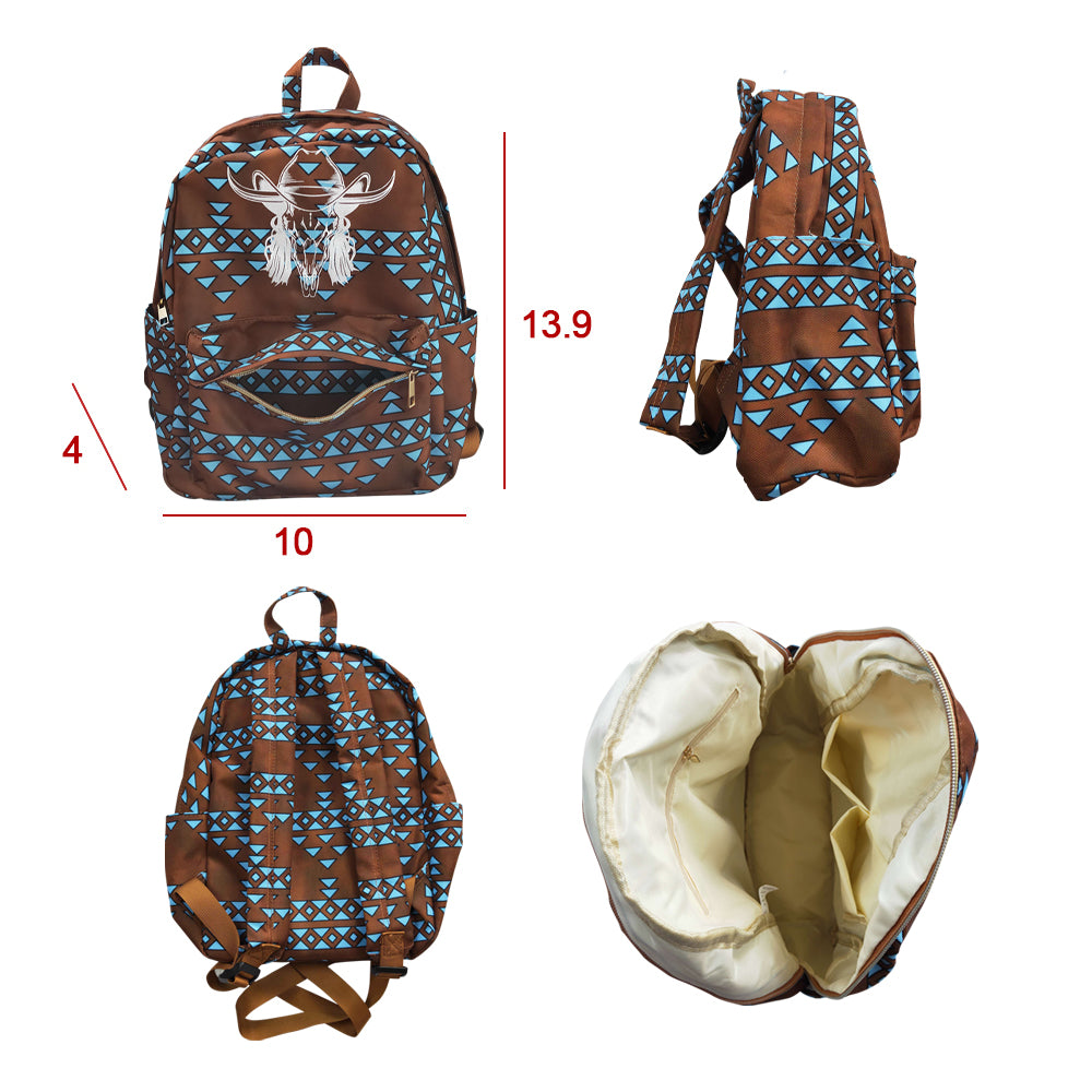 Baby Kids Children Western Cow Aztec Prints Back Bags