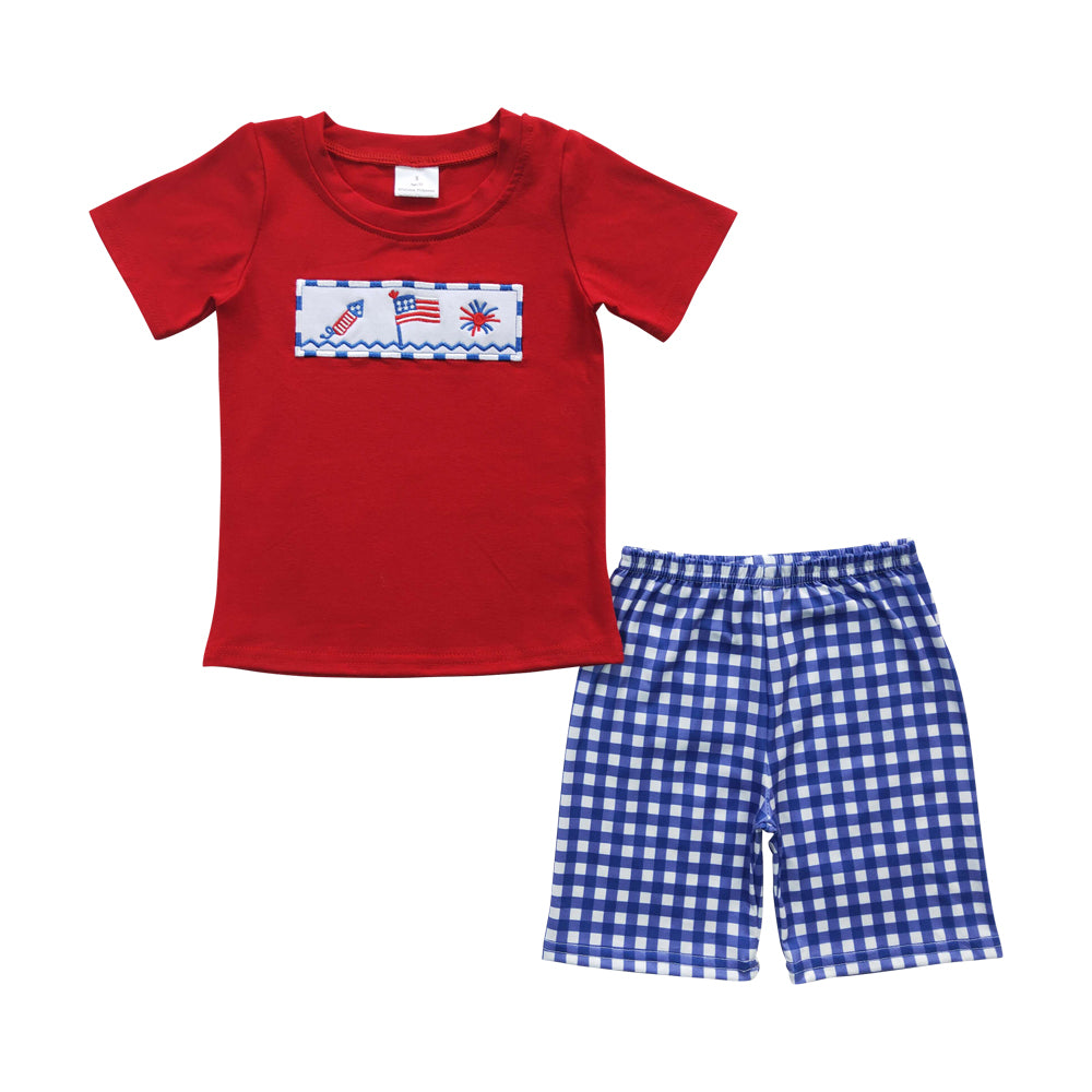 Baby Boys July 4th Summer Shorts Clothes Sets