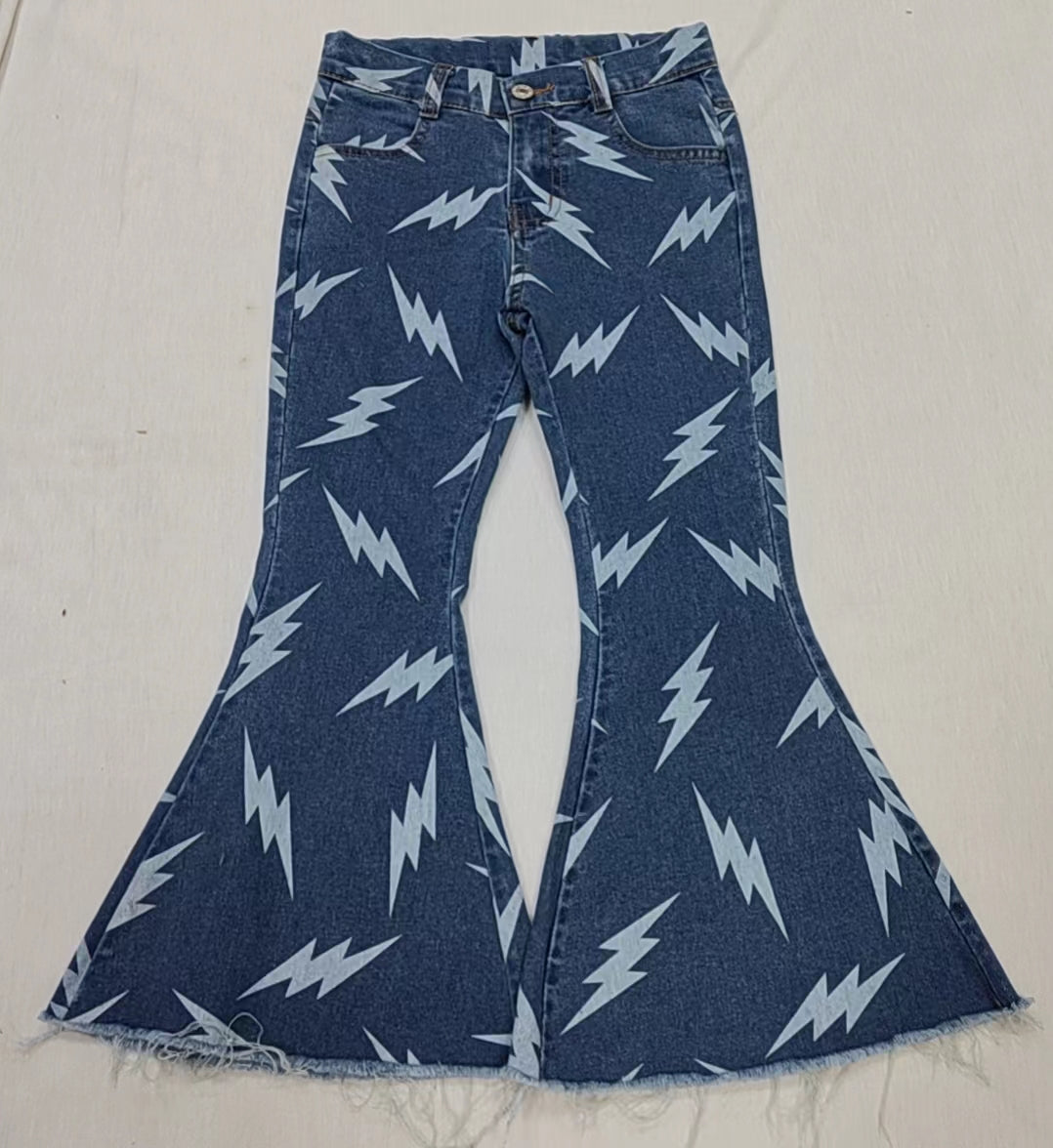 Baby Girls Flash Denim Bell Pants