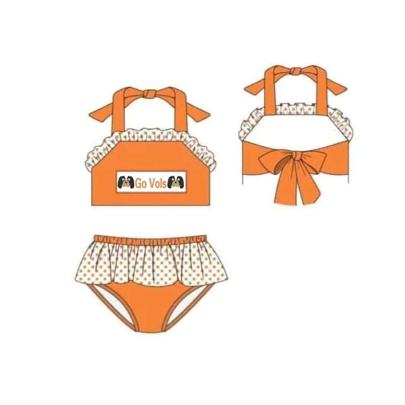 Baby Girls 2pcs team 9 swimsuits preorder(MOQ 5)