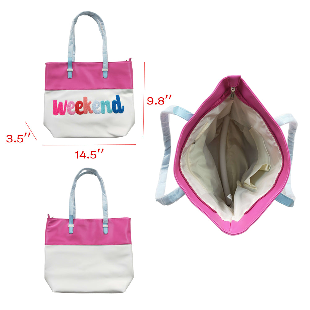 Weekend Square Tote Bags