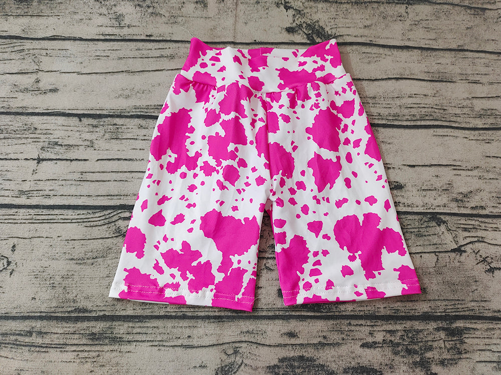 Baby Kids Girls Biking Pink Tie Dye Summer Shorts