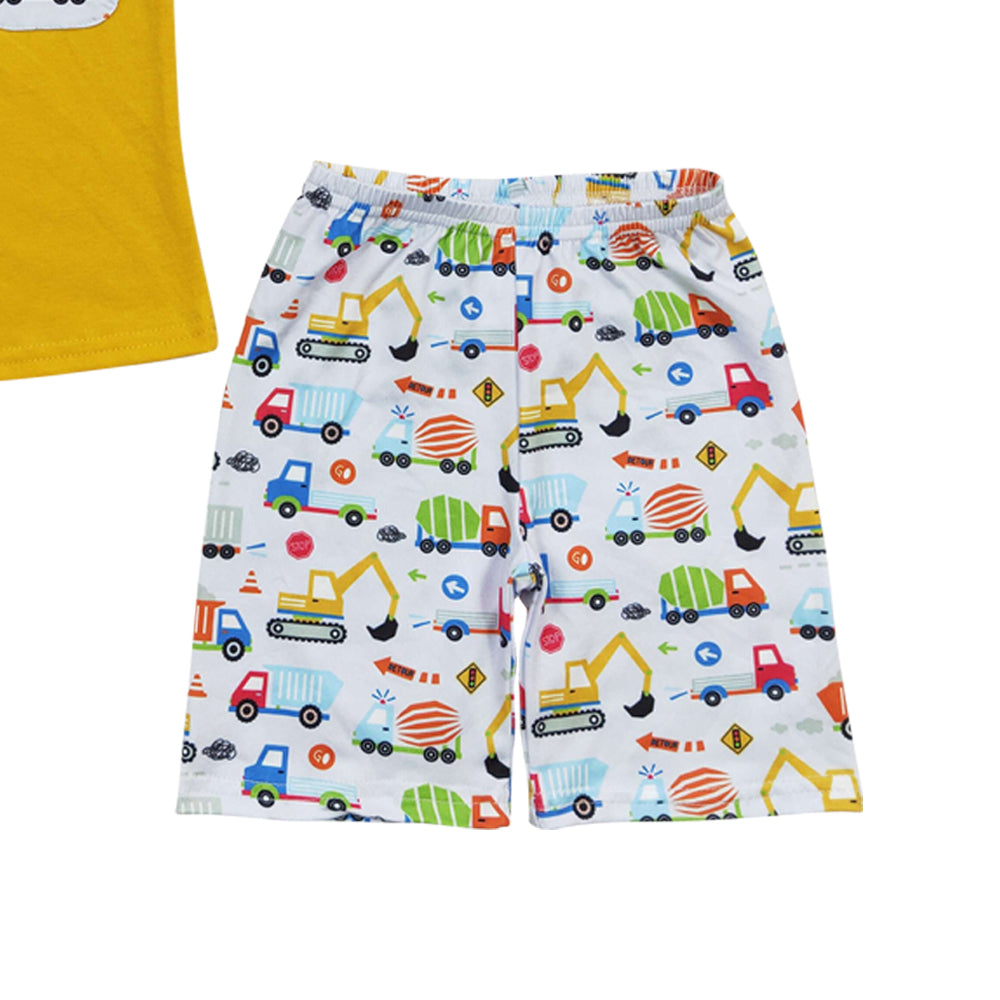 Baby Boys Excavator Pockets shorts sets