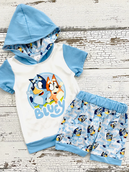 Baby boys dog hoodie sets