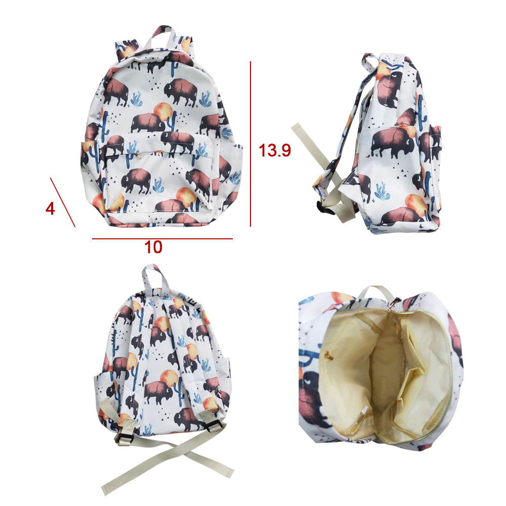 Kids Children Western Cow Back Bags