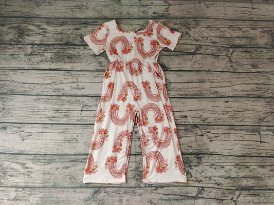 Baby Girls Rainbow Western Jumpsuits