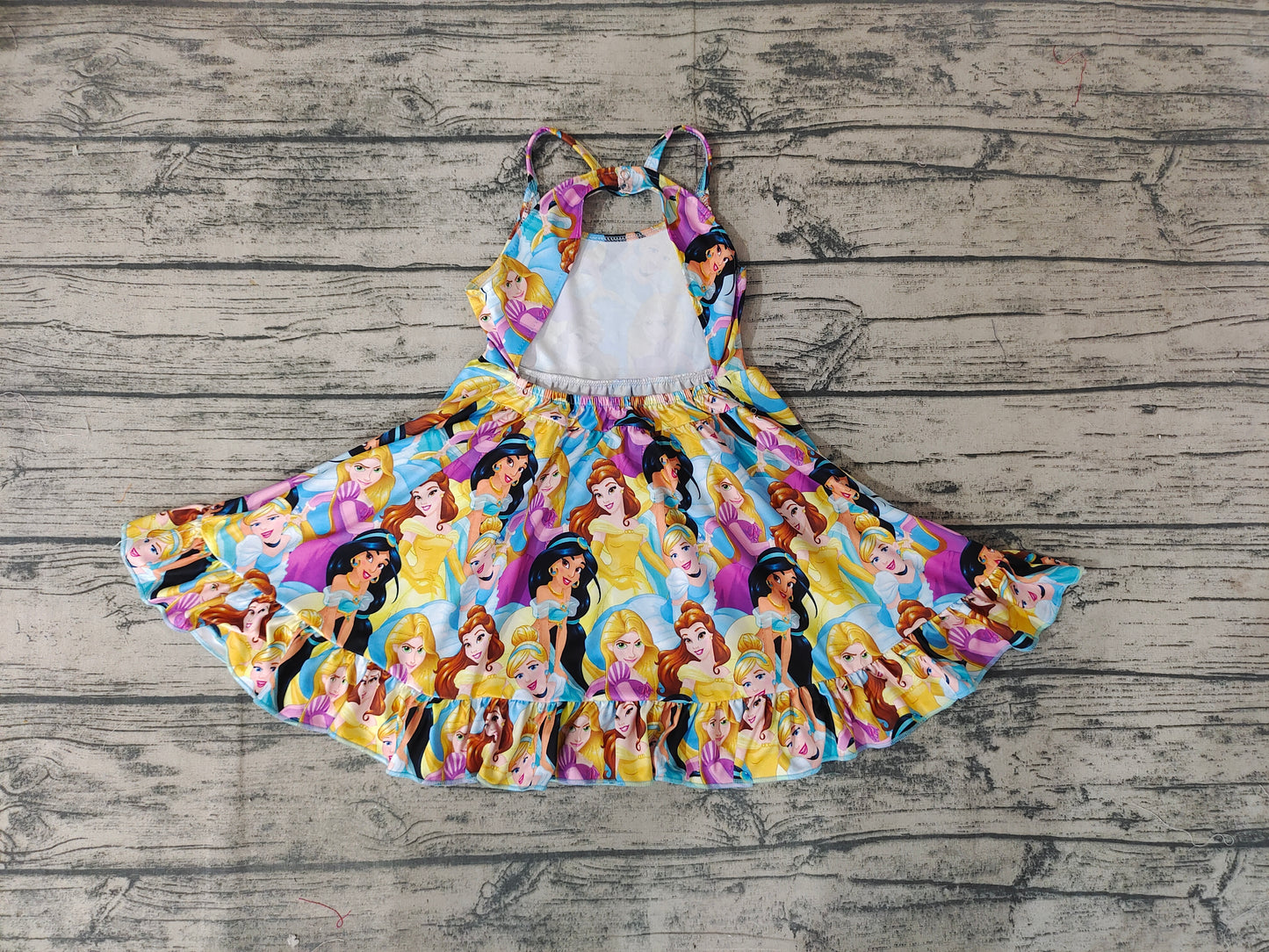 Baby Girls Princess Colorful Strap Knee Length Dresses