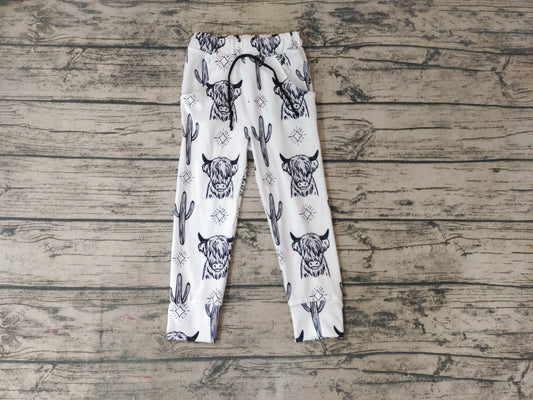 Baby Boys Western White Cow Pants
