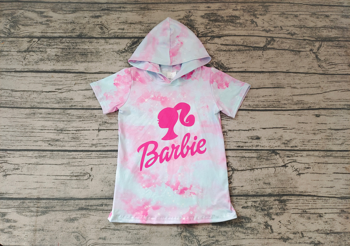 Baby Girls Hoodie Doll Tie Dye Shirts Tops