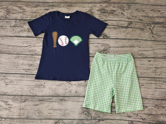 Baby Boys Baseball Summer Shorts Sets