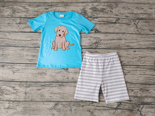 Baby Boys Summer Dog Shorts Sets
