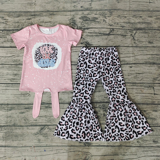 Baby Girls Love Like Jesus Leopard Bell Pants Clothes Sets