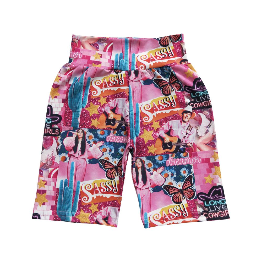 Baby Kids Girls Biking Butterfly Summer Shorts