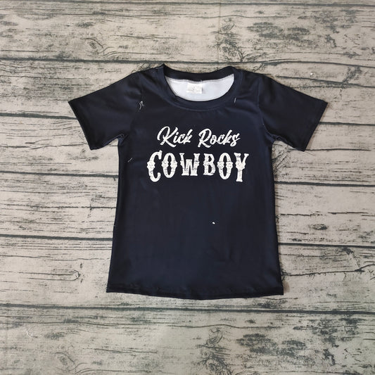 Baby Girls Western Cowboy Short Sleeve Tee Shirts