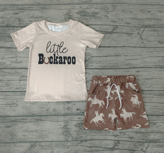 Baby Boys Rodeo Brown Shorts Sets