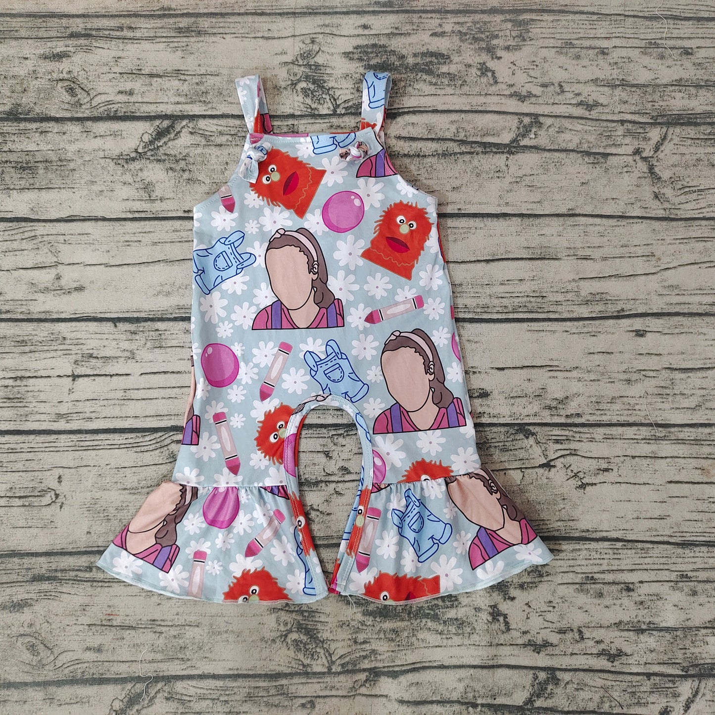 Baby Girls Strap Jumpsuits Teacher Rompers